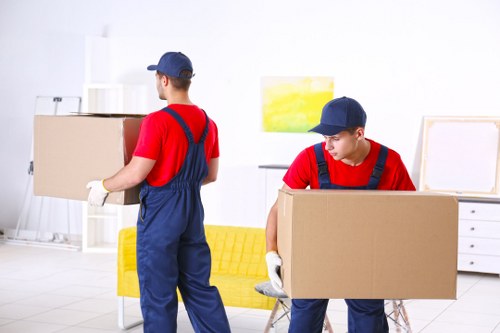 Office relocation planning and loading during a Camberwell move