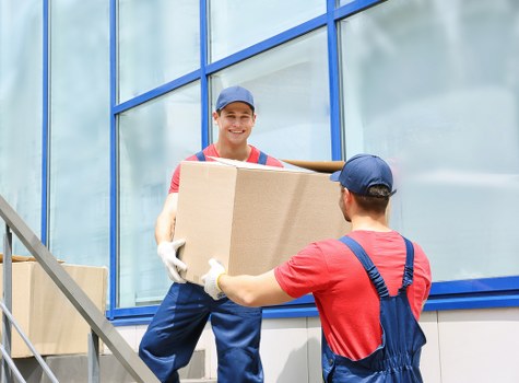 Careful loading of household items for a local Camberwell relocation