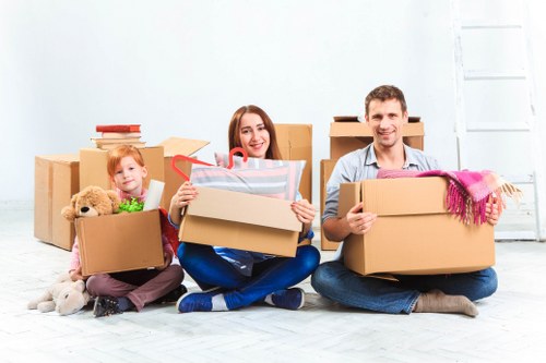 Man and van moving boxes and furniture in Camberwell