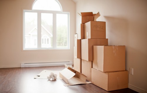 Loading boxes and furniture for a student move in Camberwell