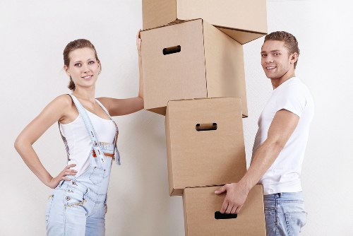 Moving team managing access at a Camberwell property